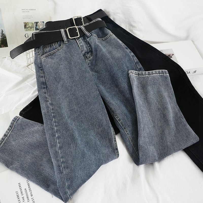 Indigo Arden Straight High-Waist Jeans