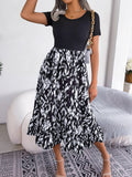 Nova Ruffled Leopard Printed Midi Dress