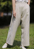 Flow Linen Slim Wide-Leg Trousers
