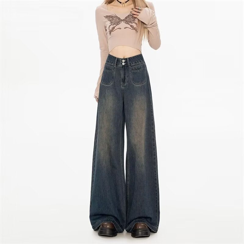 Casual Wide-Leg Jeans for Women