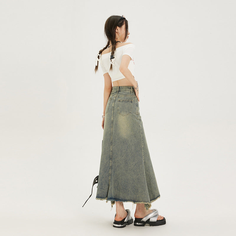 Sway Fenwick Retro Denim Skirt