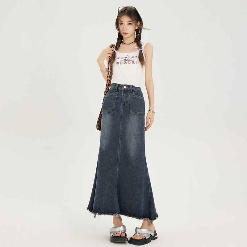 Sway Fenwick Retro Denim Skirt