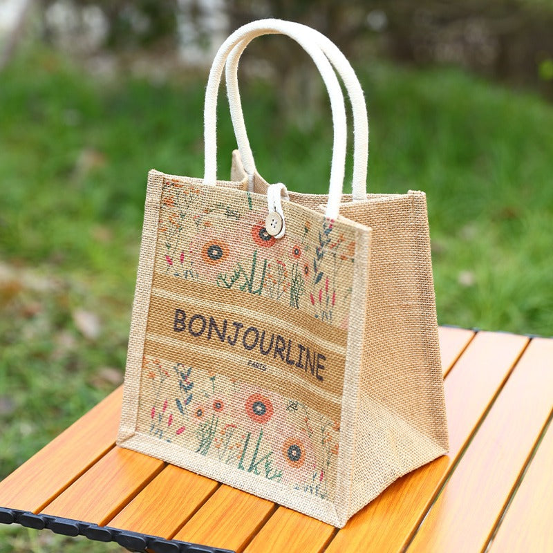 Carry Linen Tote Bag