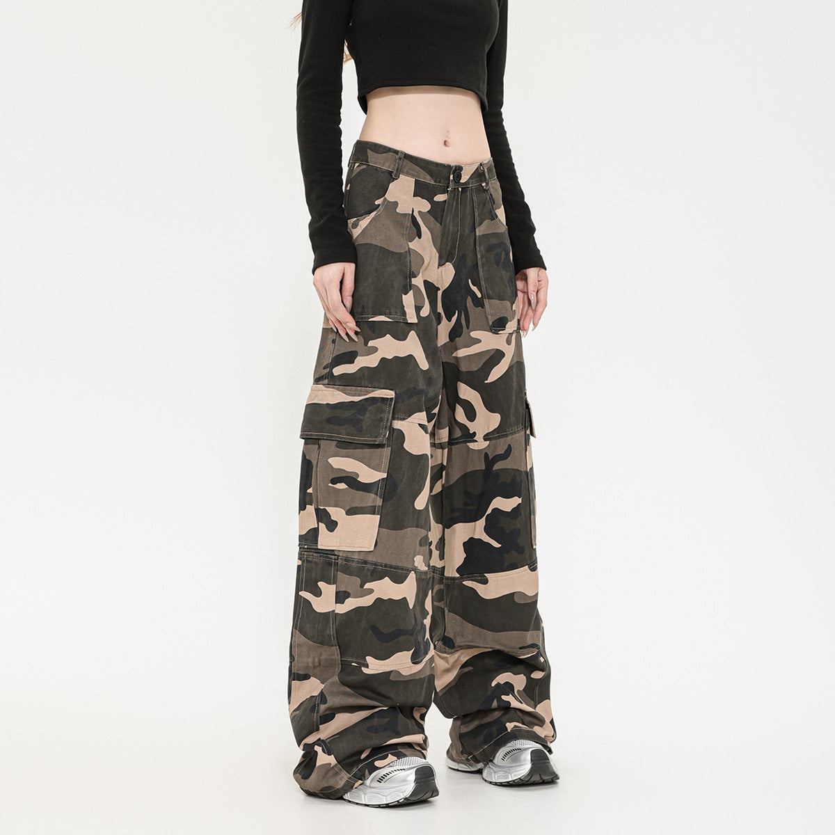 Rover Men's Straight Camo Retro Trousers