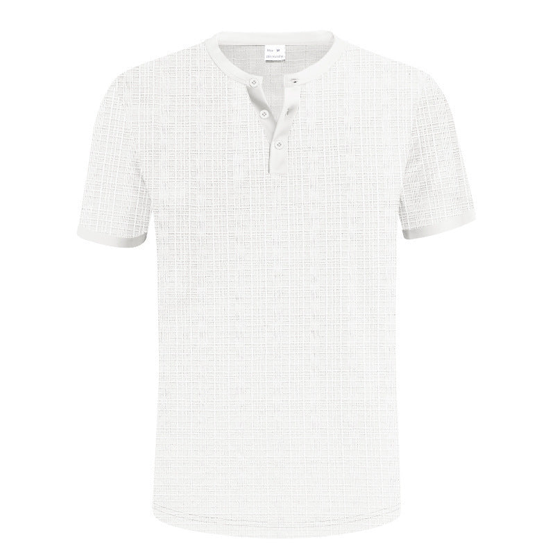 Metro Men's Breathable Henley Shirt