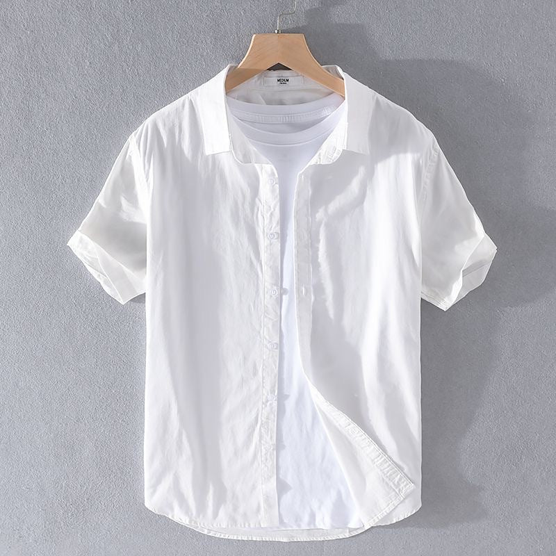 Metro Arden Men's Short-Sleeve Linen Shirt