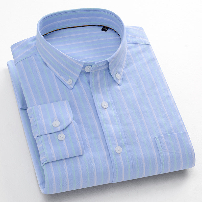 Metro Men's Cotton Striped Shirt
