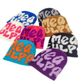 Ember Knit Letter-Print Jacquard Beanie