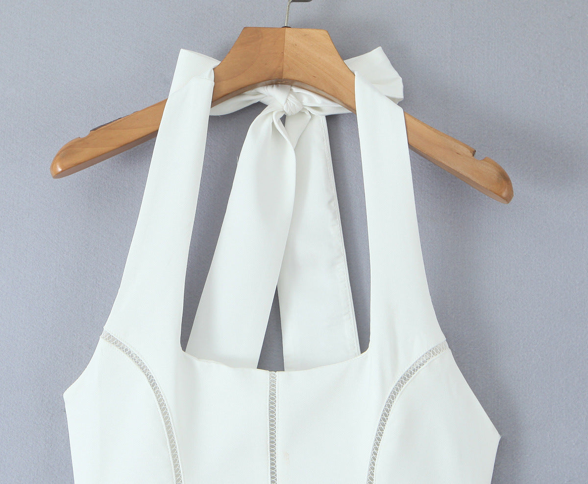 Nova Halter Open-Back Midi Dress