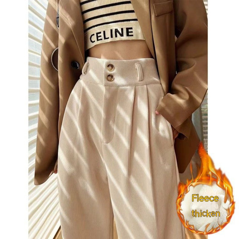 Flow Arden Fleece-Lined Wide-Leg Trousers