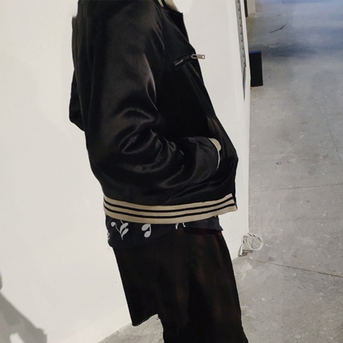 District Men's Cotton Silky Bomber Jacket