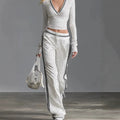 District Men's V-Neck Polka-Dot Tracksuit