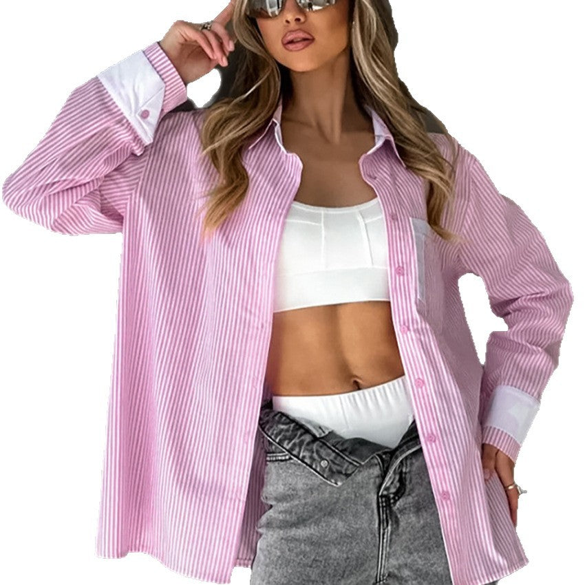 Aurelia Relaxed Striped Blouse