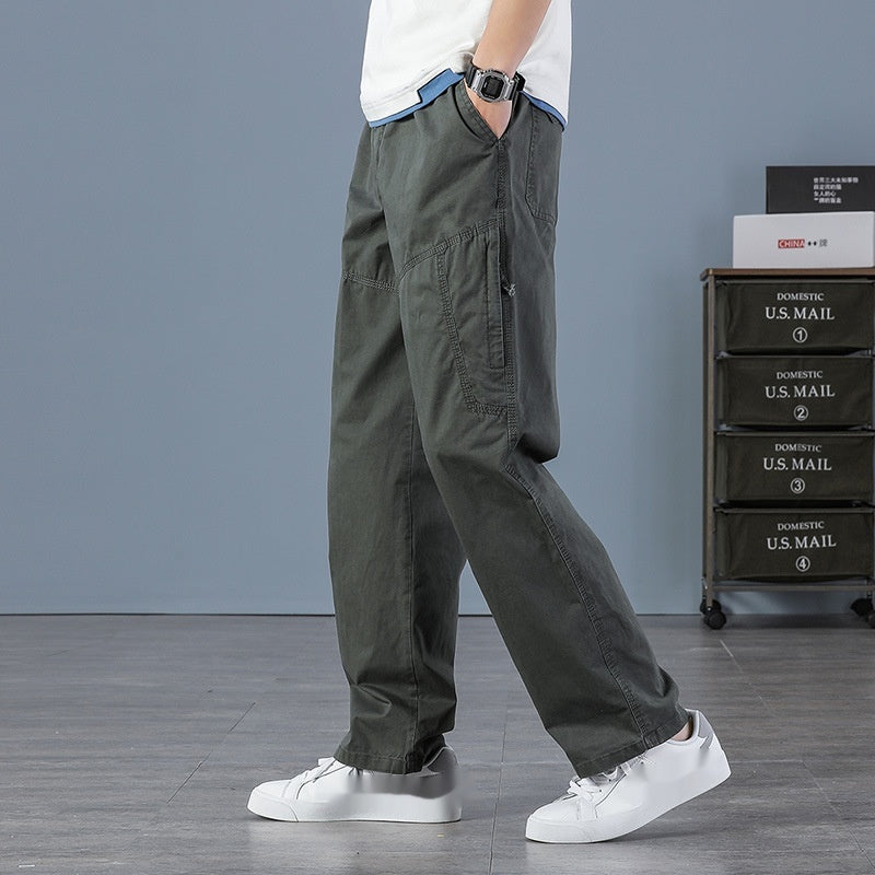 Rover Men's Oversized Relaxed Cargo Pants