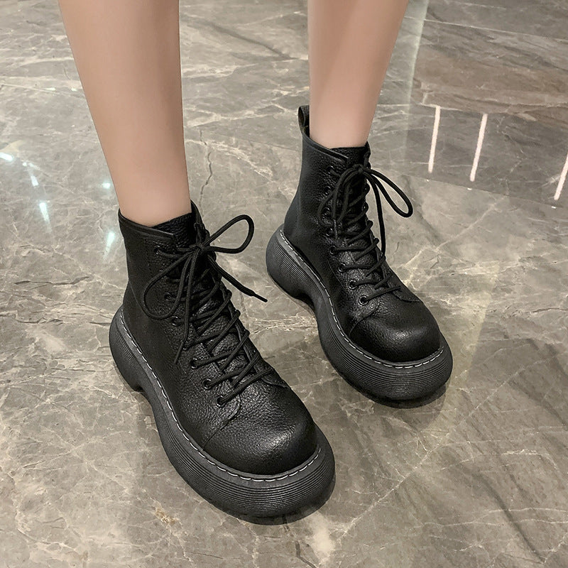 Stride Lace Lace-Up Ankle Boots