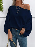 Aurelia Satin Off-Shoulder Blouse
