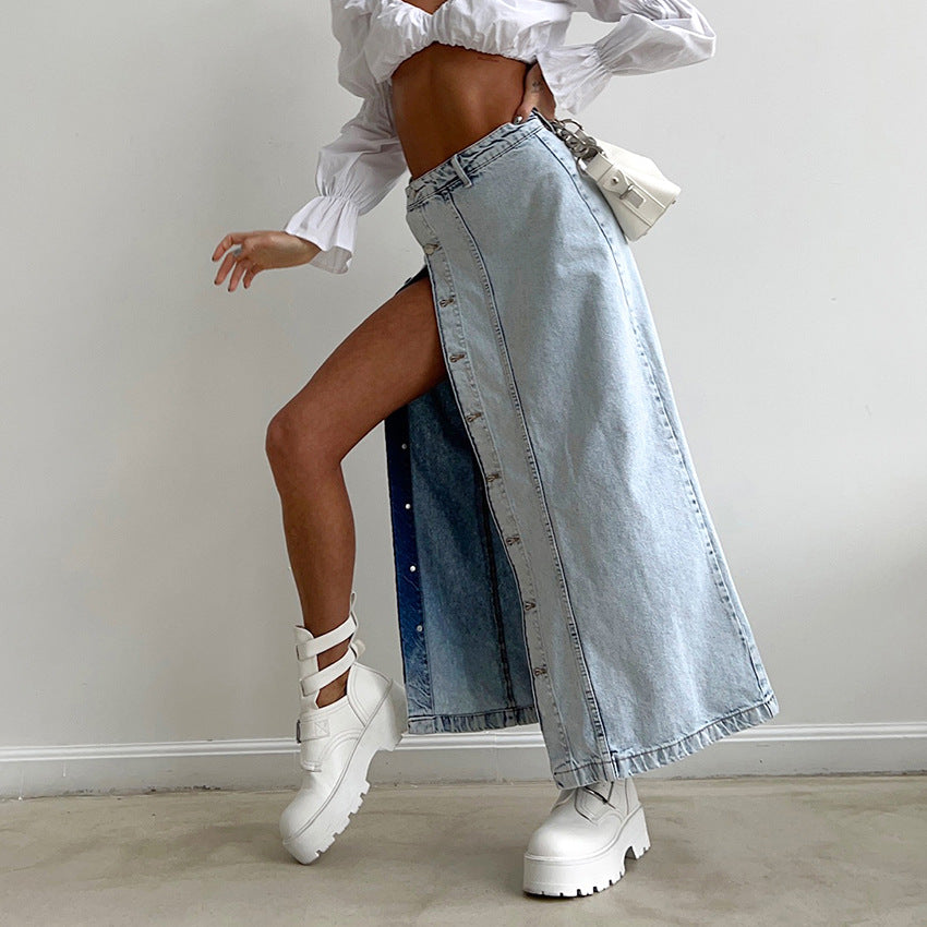 Sway Arden Retro Denim Skirt