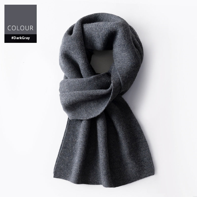 Ember Men's Wool Plaid Scarf