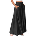 Sway Satin High-Waist Maxi Midi Skirt