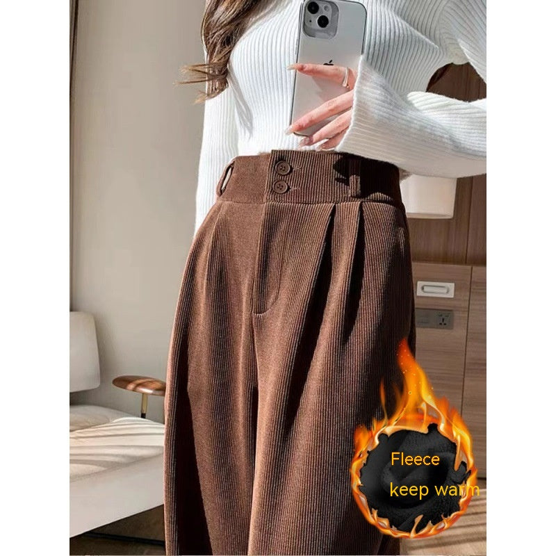 Flow Arden Fleece-Lined Wide-Leg Trousers