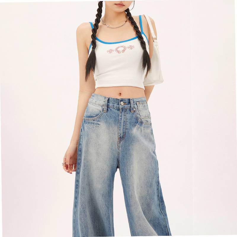 Indigo Garnet Straight Jeans