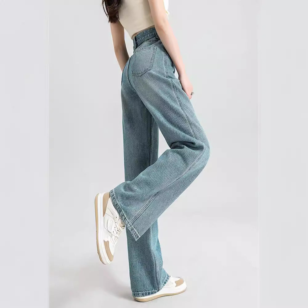 Indigo Larkin Wide-Leg Jeans