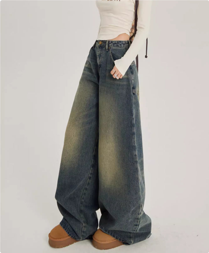 Indigo Fenwick Wide-Leg Jeans