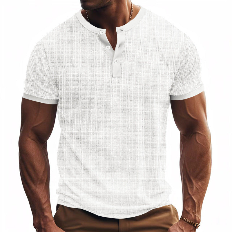 Metro Men's Breathable Henley Shirt