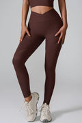 CoreFlex High-Waist Training Leggings in Brown
