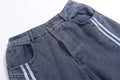 Indigo Men's Striped Straight Jeans