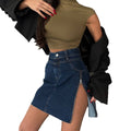 Sway Zip Denim Skirt