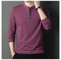 Metro Men's Long-Sleeve Stand-Collar Shirt