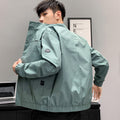 District Men's Denim Hooded Windbreaker