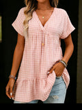 Nova Relaxed Plaid Shirt Dress