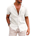 Metro Arden Men's Relaxed Solid Linen Shirt