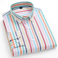Metro Men's Cotton Striped Shirt