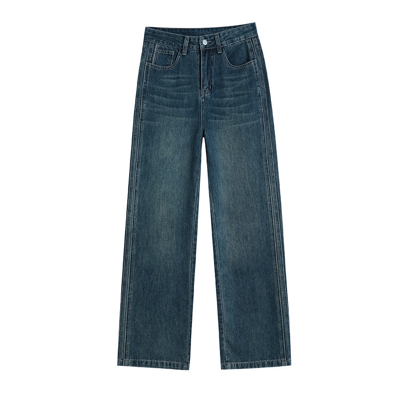 Indigo Bexley High-Waist Straight Jeans