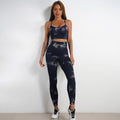 SculptForm High-Waist Tie-Dye Printed Co-ord Set