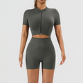 SculptForm Ribbed Seamless High-Waist Crop Top