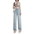 Indigo Quill Wide-Leg Jeans