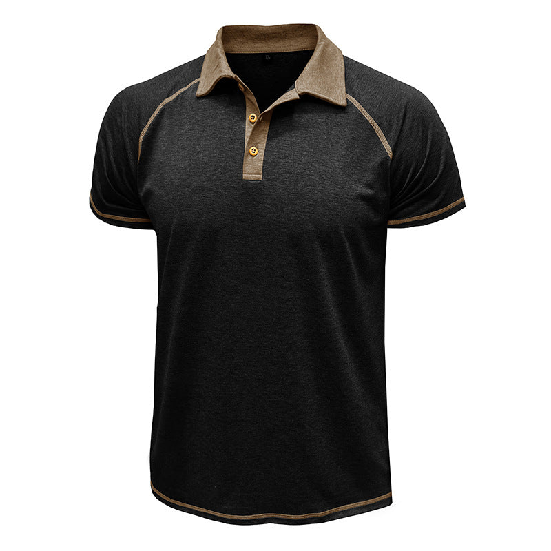 Metro Arden Men's Short-Sleeve Lapel T-Shirt