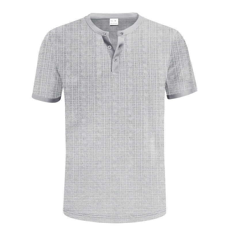 Metro Men's Breathable Henley Shirt