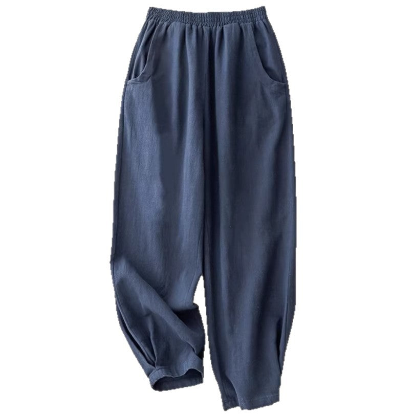 Flow Linen Cotton Ankle Trousers