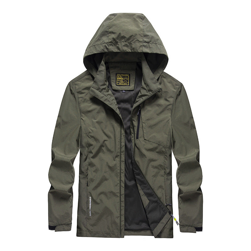 District Men's Fleece-Lined Stand-Collar Windbreaker