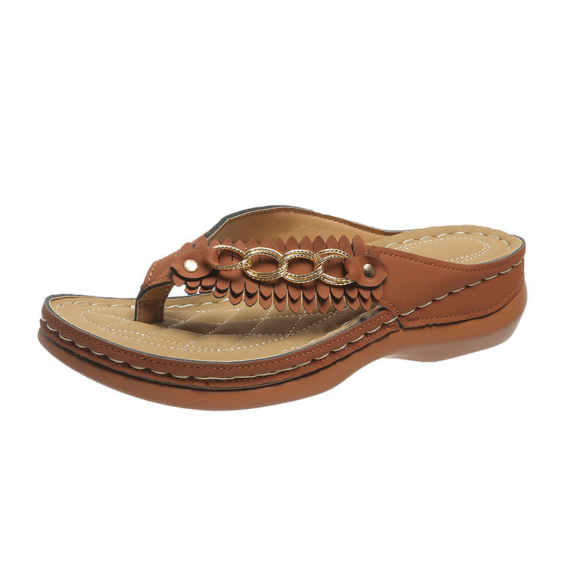 Stride Wedge Retro Sandals