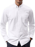 Metro Men's Long-Sleeve Button Solid Shirt