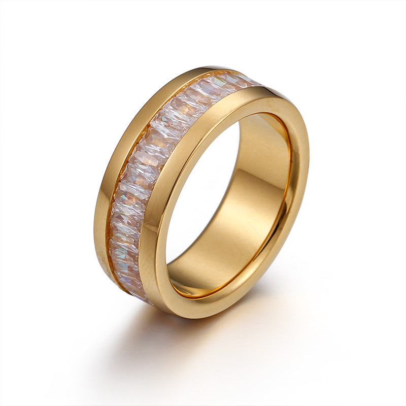 Lune Bexley Stainless Steel Titanium Steel Ring