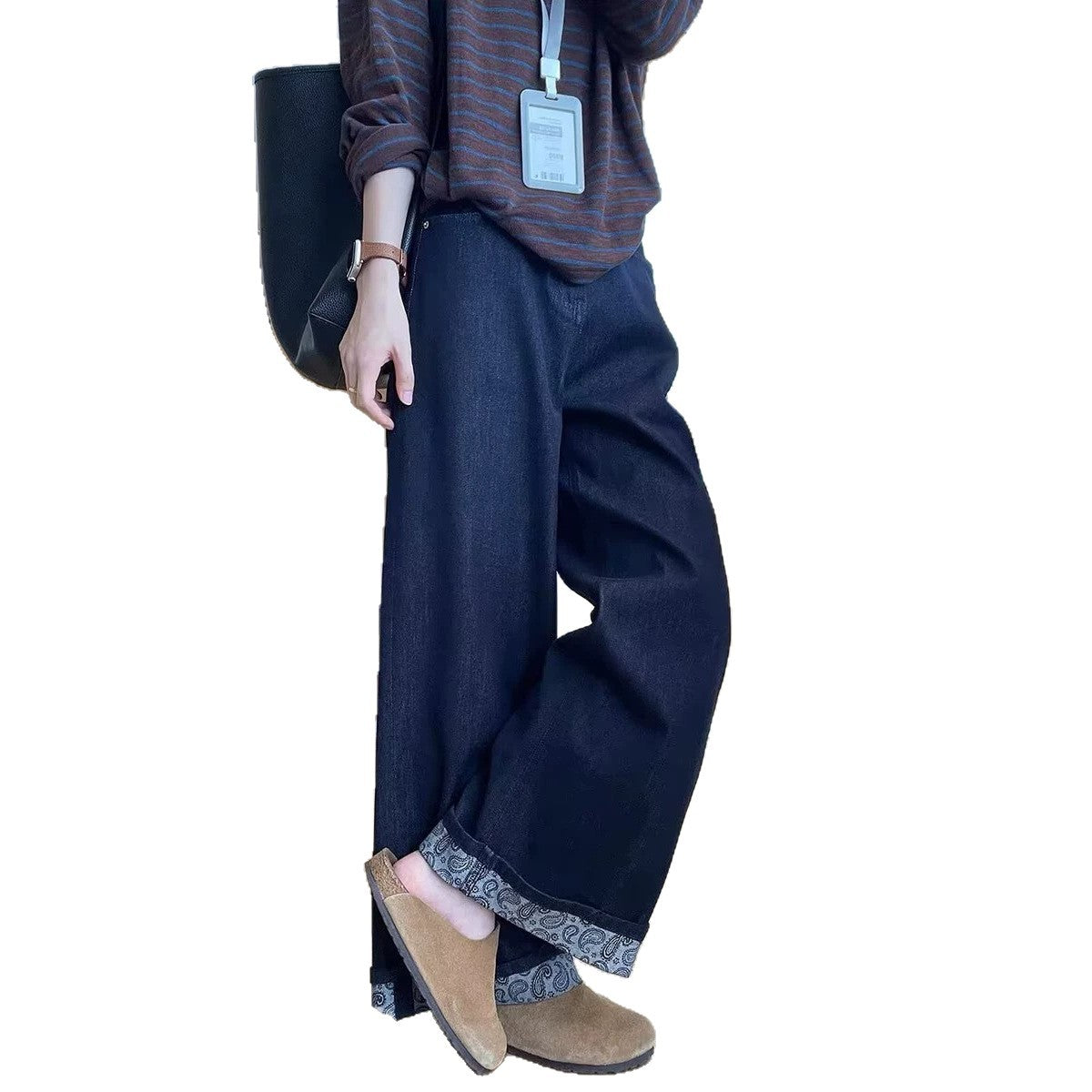 Indigo Deep-Blue Straight Jeans