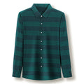 Metro Men's Linen Long-Sleeve Striped Shirt