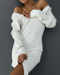 Nova Mid-Length Long-Sleeve Knit Dress